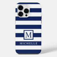 Customisable Dark Navy Blue White Colour block