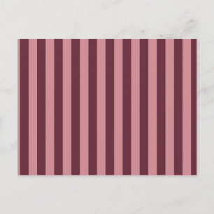 Customisable Dark Pink Stripes Postcard