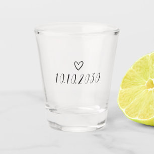 Customisable Date Text Create Your Own Shot Glass