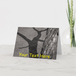 Customisable dead tree card