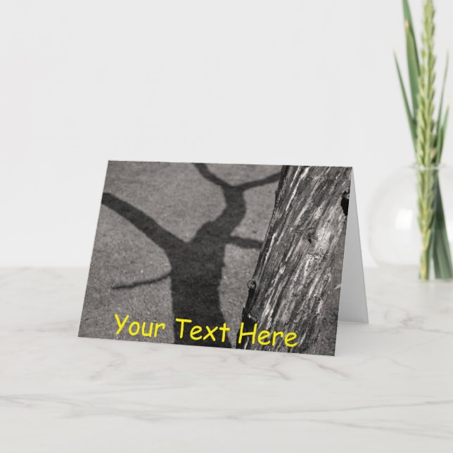 Customisable dead tree card (Front)