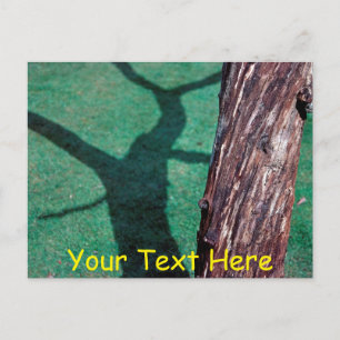 Customisable dead tree postcard