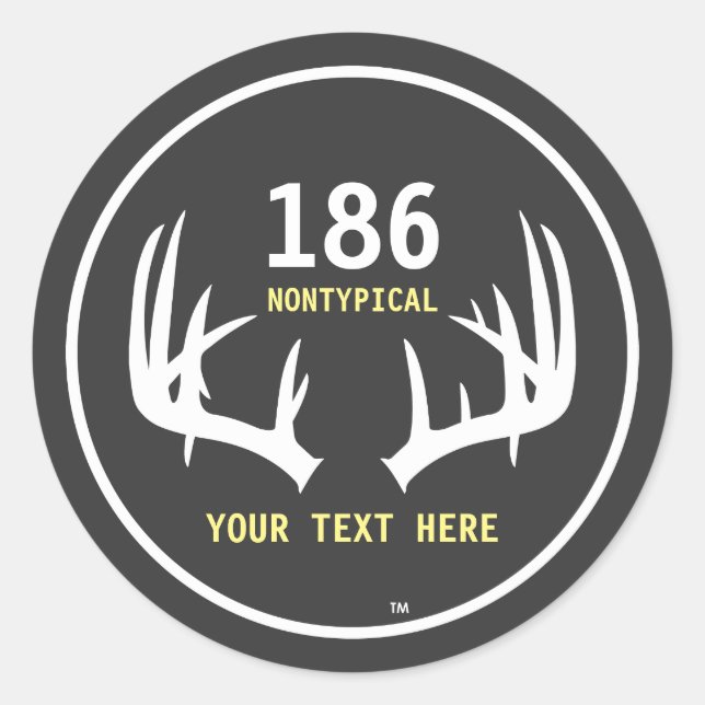 Customisable Deer Hunting Score Sticker (Front)