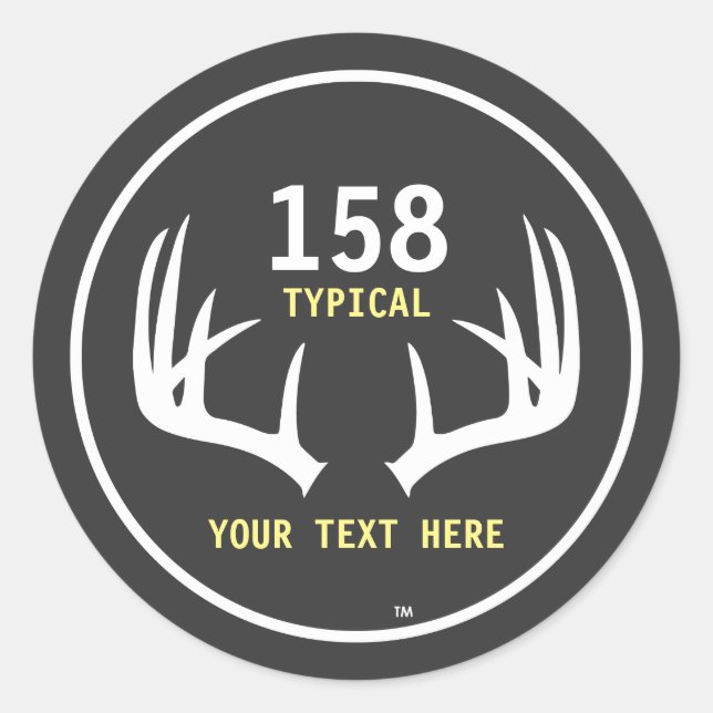 Customisable Deer Hunting Score Sticker (Front)