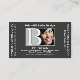 Customisable Dental Appointment Business Card