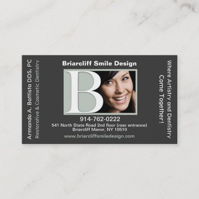 Customisable Dental Appointment Business Card (Front)