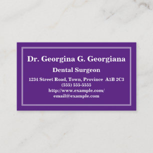 Customisable Dental Surgeon Business Card