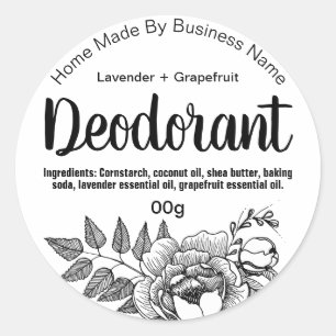 Customisable Deodorant Label