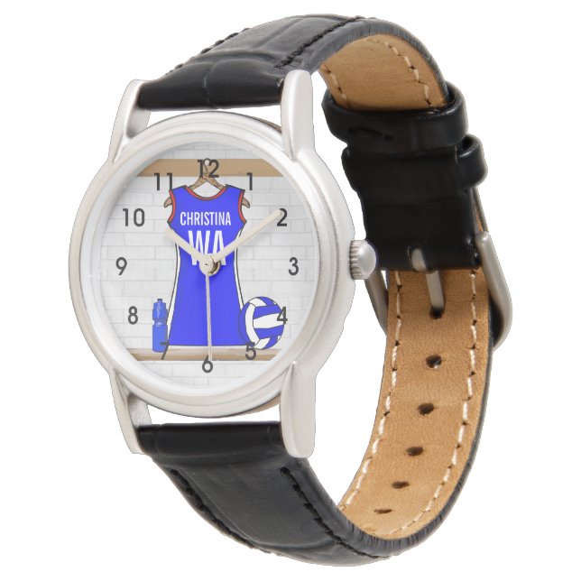 Customisable designer netball Watches (Angled)