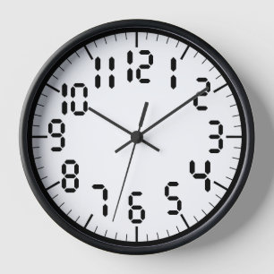 Customisable Digital Numbers Clock