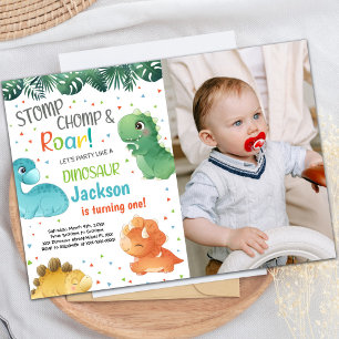 Customisable Dinosaur Party Invitations for Kids