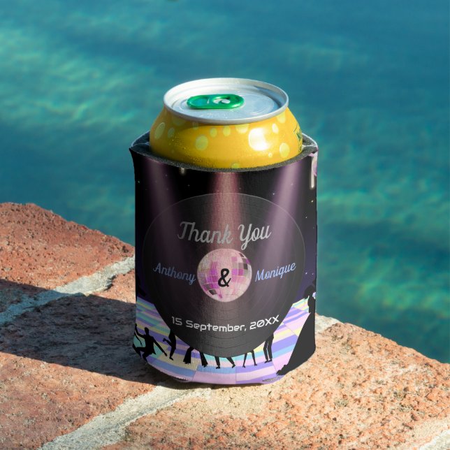 Customisable Disco Wedding  Can Cooler (In Situ Pool)