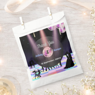 Customisable Disco Wedding Favour Bags