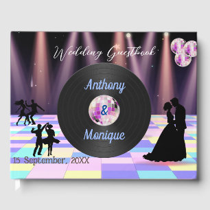 Customisable Disco Wedding  Guest Book