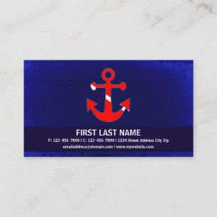 Customisable dive flag anchor business cards