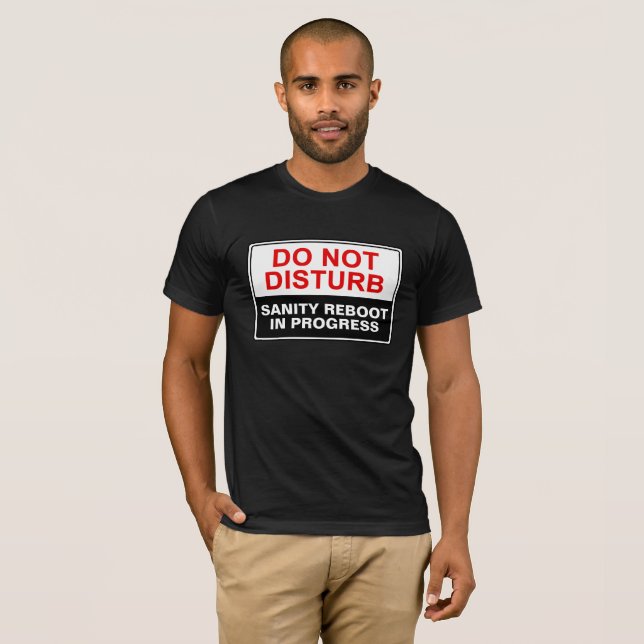 Customisable "Do Not Disturb" T-Shirt (Front Full)