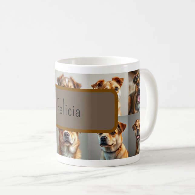 Customisable Dog Coffee Mug (Front Right)