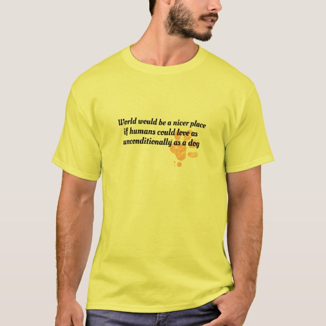 Customisable Dog dad tee - Pet Dog T-shirt Design (Front)