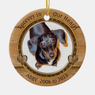 Customisable Dog Memorial Christmas Tree Ornaments
