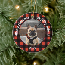 Customisable Dog Photo Ornament