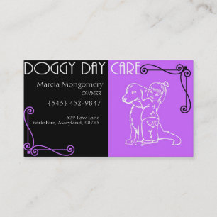 Customisable Doggy Day Care Business Card