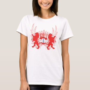 Customisable Double Lions 3 Yellow Stars Prtct Fam T-Shirt