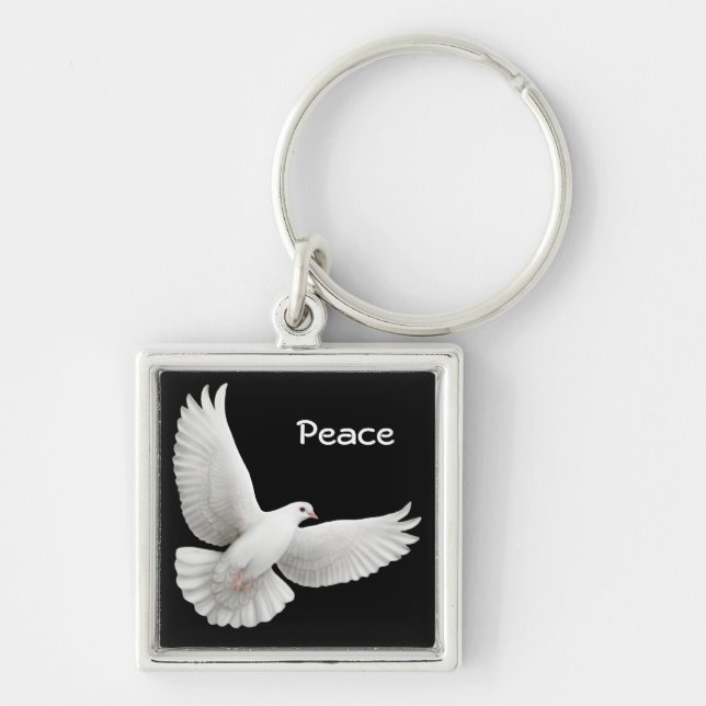Customisable Dove Keychain (Front)