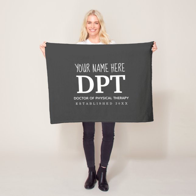 Customisable DPT Physical Therapy Fleece Blanket (In Situ)