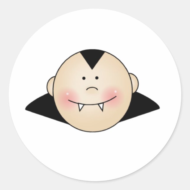 Customisable Dracula Classic Round Sticker (Front)