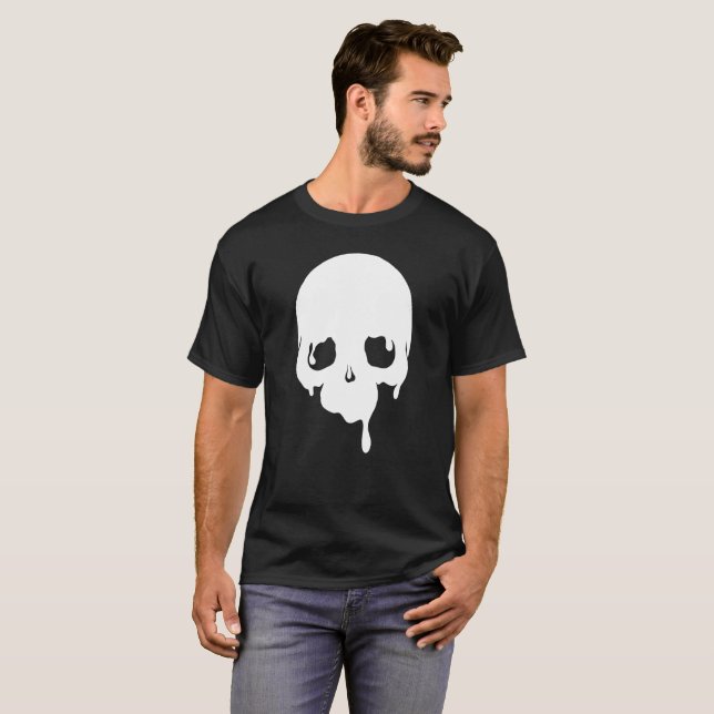 Customisable Dripping Skull T-Shirt (Front Full)