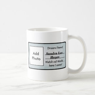 Customisable Drivers Permit Mug