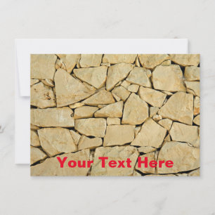 Customisable dry stone wall card