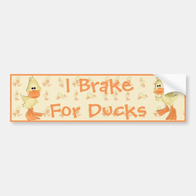 Customisable Duck Bumper Sticker (Front)