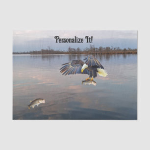 Customisable Eagle Bass Fishing Tissue Paper