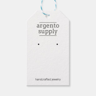 Customisable Earring Card With Hanging Hole at too Gift Tags