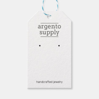 Customisable Earring Card With Hanging Hole at too Gift Tags