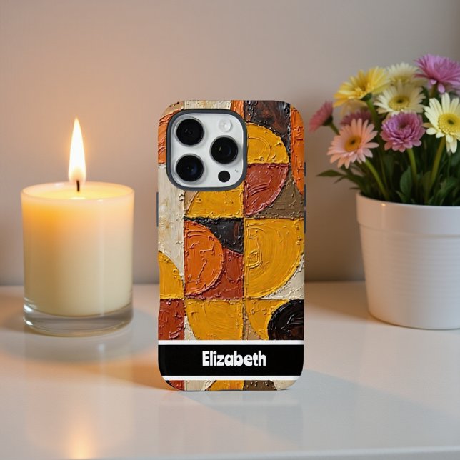 Customisable Earthy Mosaic Phone Cover (Creator Uploaded)