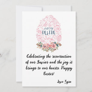 Customisable Easter card: Celebrating Resurrection Announcement