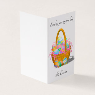 Customisable Easter Egg Basket Card