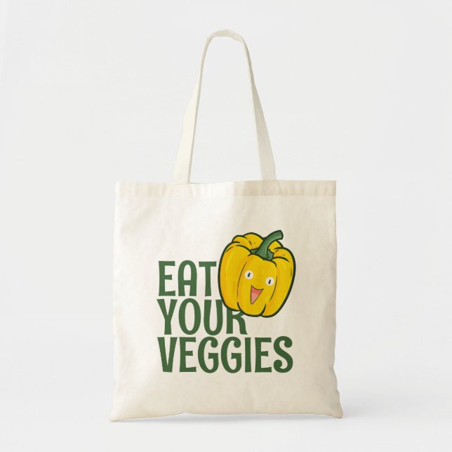 Customisable Eat Your Veggies - Bell Pepper versio Tote Bag (Front)