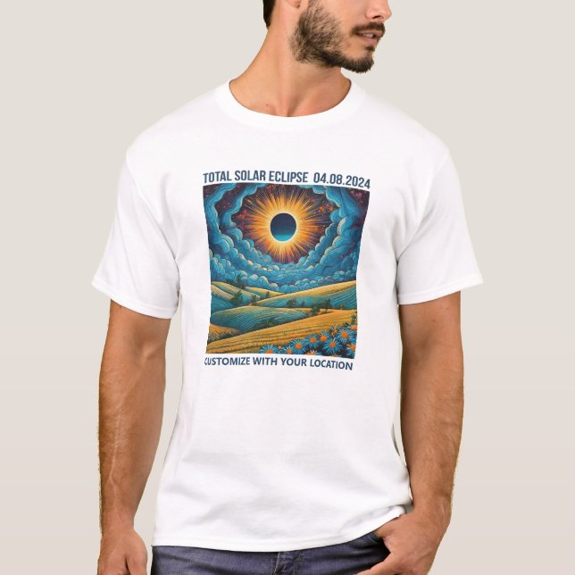 Customisable Eclipse Landscape T-Shirt (Front)