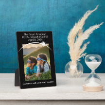 Customisable Eclipse Photo Plaque