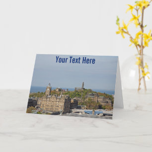 Customisable Edinburgh, Scotland Card