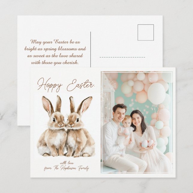 Customisable 🐇Egg-stra Special Easter Wish Holiday Postcard (Front/Back)