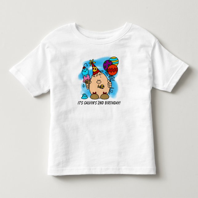 Customisable Eggbert's Birthday T-shirt (Front)