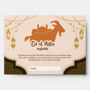 Customisable Eid al-Adha Blessing Card! Envelope