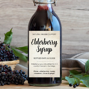 Customisable Elderberry Syrup Label ZEB_02