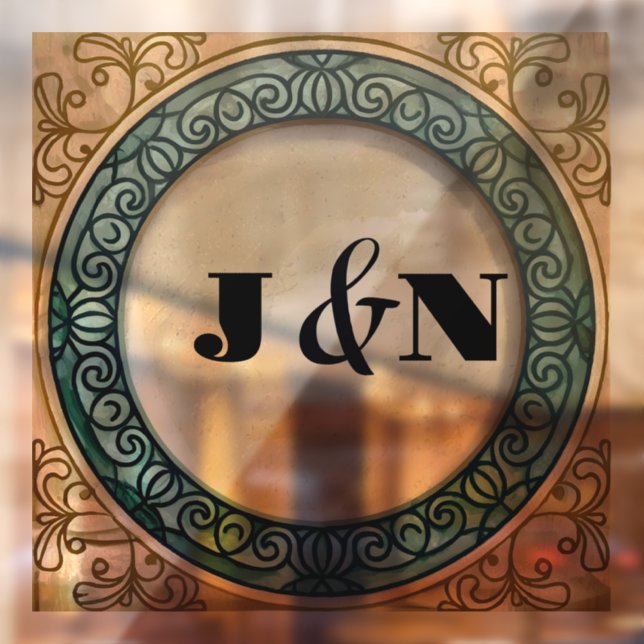 Customisable Elegant Ancient Design Window Cling (Sheet 2)