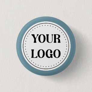 Customisable, elegant, bold & refined 3 cm round badge