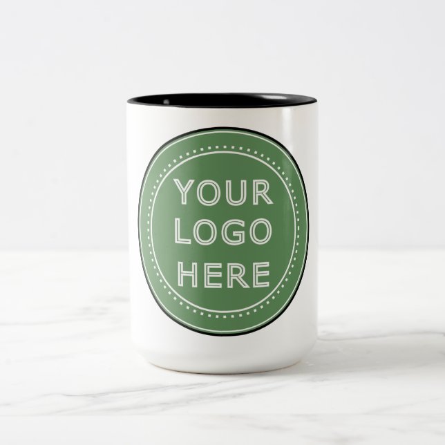 Customisable, elegant, bold & refined Two-Tone coffee mug (Center)